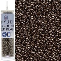 Miyuki Round Seed Beads 15/0 Dark Bronze 8.2GM